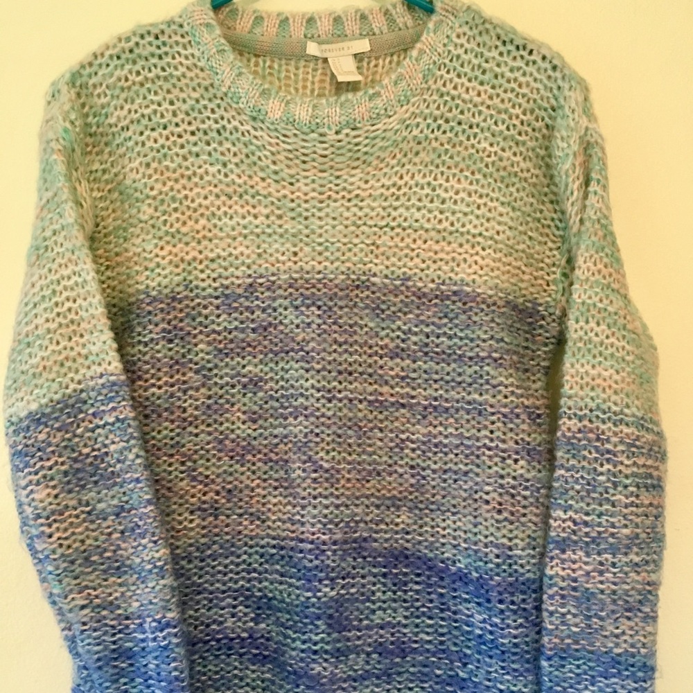 Forever 21 Multi-Color Colorblock Sweater